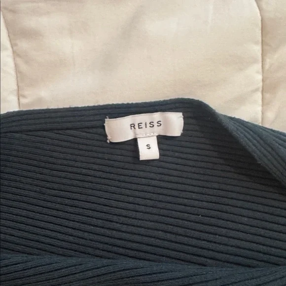 Reiss Lara off shoulder Teal dress - Picture 9 of 12